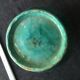 Enamelled ceramic vase, with a flaming blue-green décor