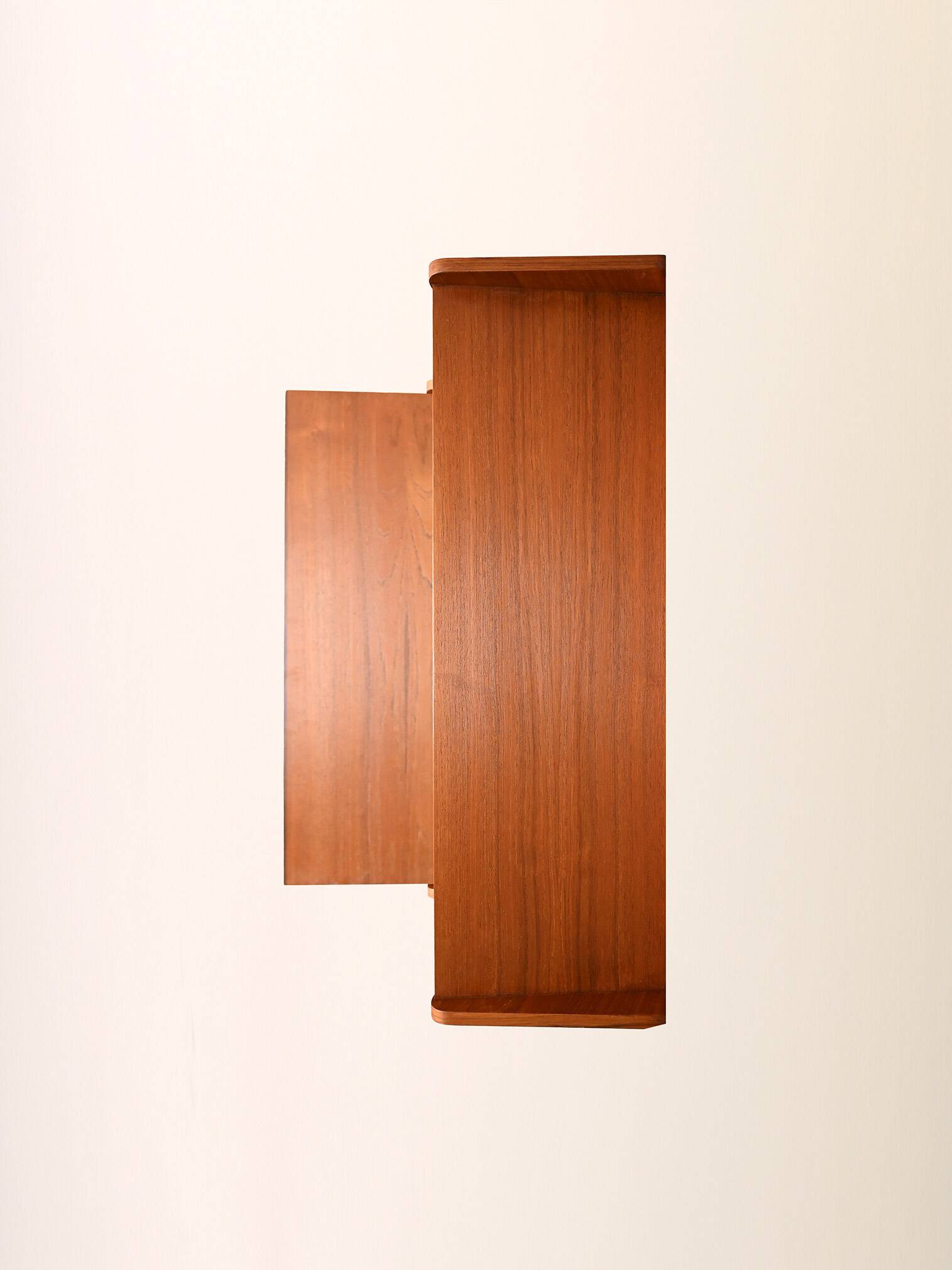 1960s Scandinavian Teak Secretaire with Sculpted Handles