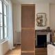 Art Deco style wardrobe in raw oak