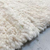 Moroccan Berber carpet beni ouarain unbleached plain 347x272cm