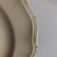 Set of 4 ivory Sarreguemines plates with gadroons