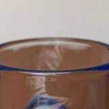 Blue glass vase model 20064 in Mid-Century style by Vladislav Urban for Hermanova Hut, 1960s.