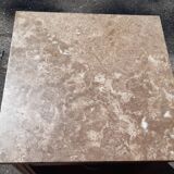Art Deco oak and marble bedside tables