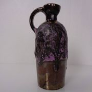 Purple & Gold Lava 321/3 Ceramic Vase from Ruscha, 1960s
