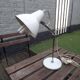 Lampe métal blanche 70' articulée vintage