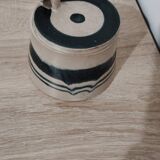Pot en céramique vert et beige