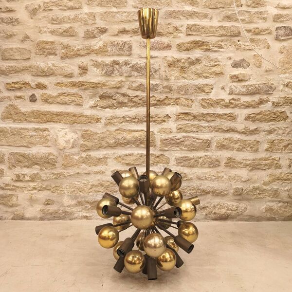 Lustre Atomic design Dorothée Becker édition Cosack Leuchten, 1970