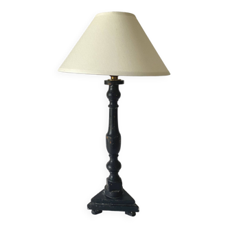 Gustavian style lamp, new 2 m fabric cable, new lampshade