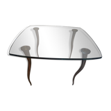 Table basse en verre