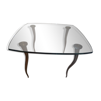 Table basse en verre