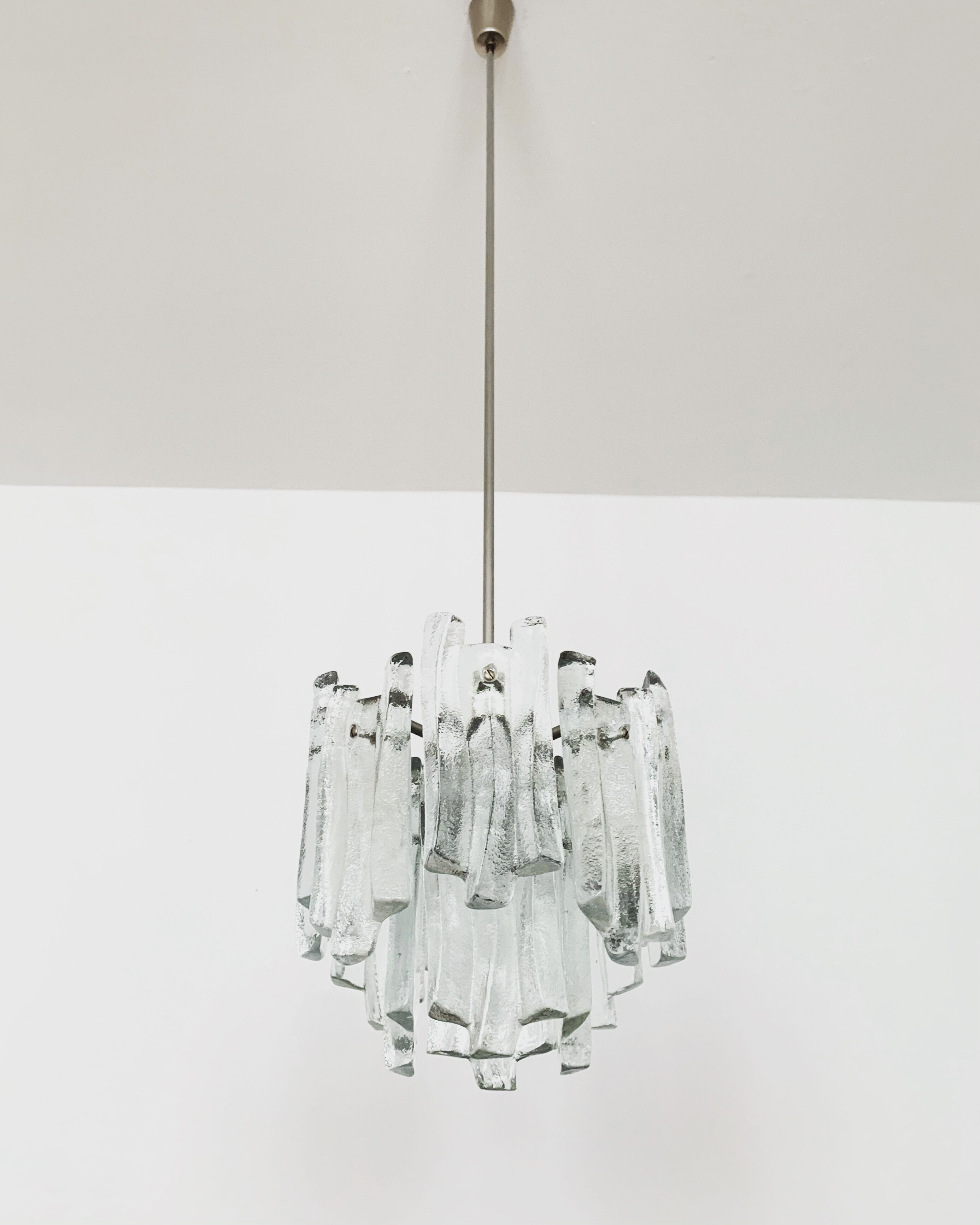 Ice glass chandelier by J.T. Kalmar