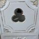 Old Louis XV Style Bedside Table in White and Gold