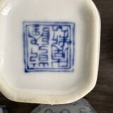 Antique Chinese tea set decorated with dragons.