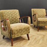 Two mid century armchairs