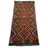 Vintage turkish kilim rug , 95 x 45 cm
