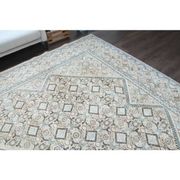 1970s Vintage Persian Handmade Wool Cotton Beige Area Rug 287x384