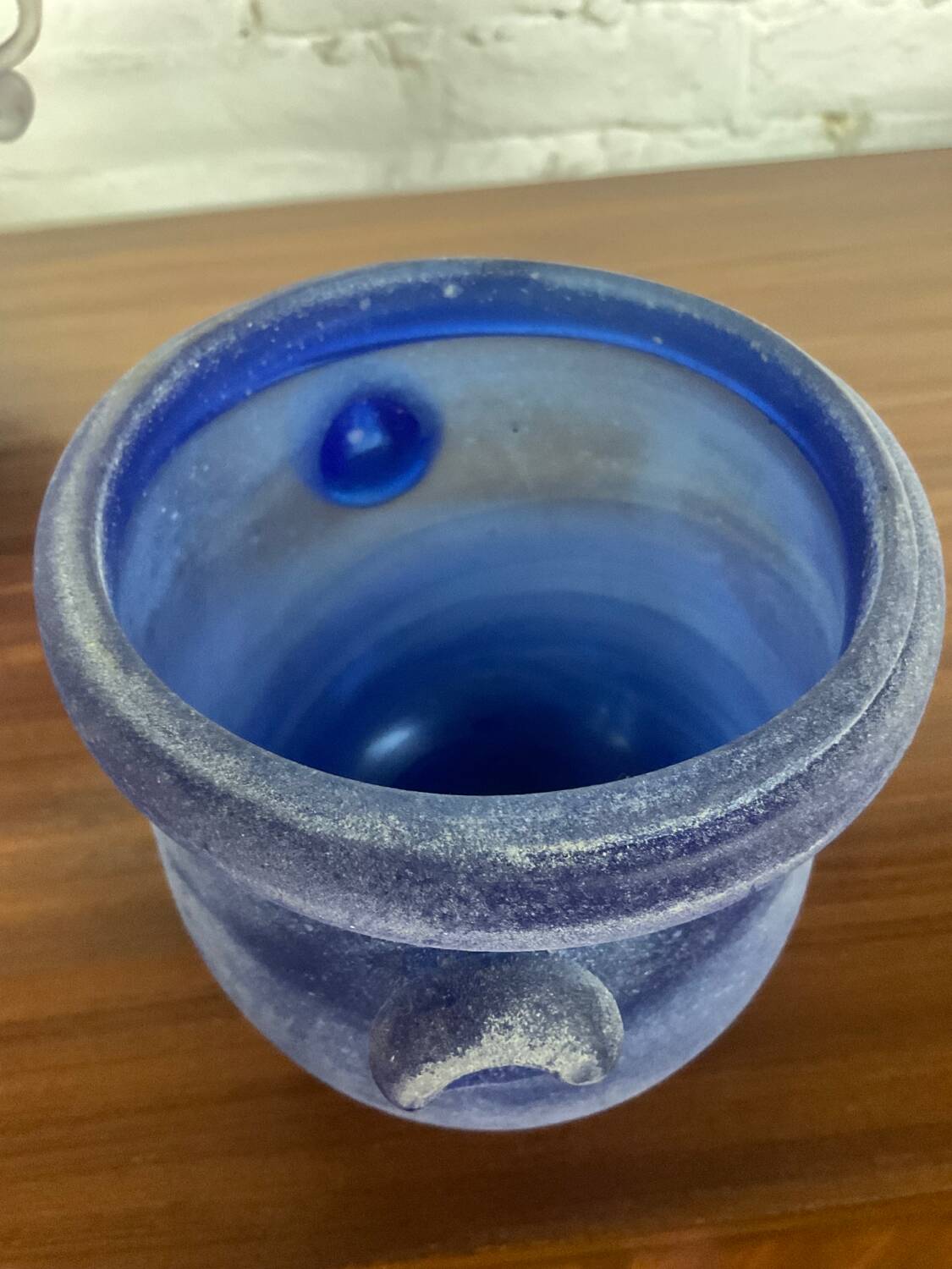 Trio of Murano “Scavo” plant pots from the 60s and 70s