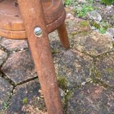 Vintage Adjustable Screw Stool