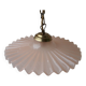 Pink glass pendant light