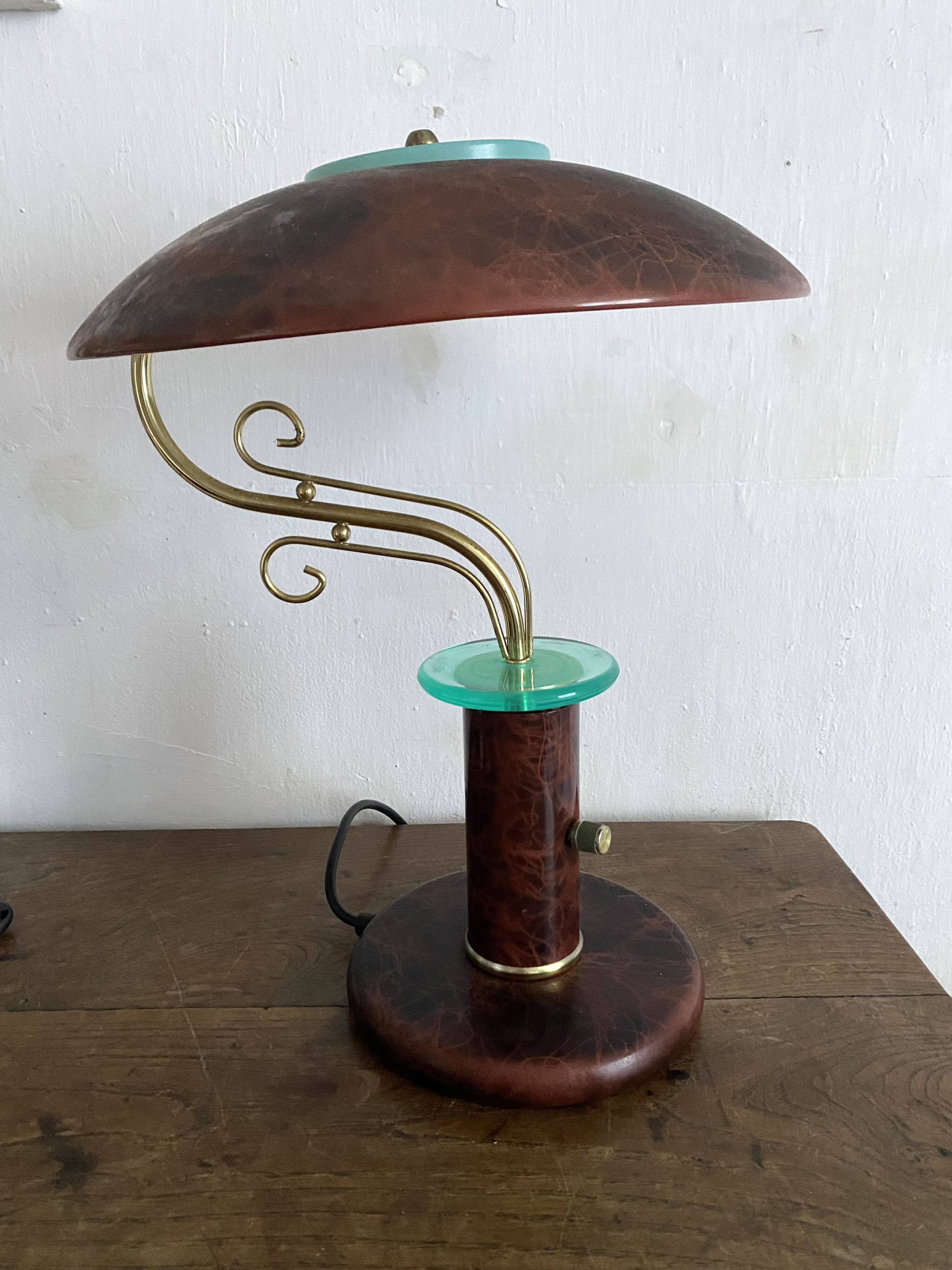 Vintage 80s mushroom lamp