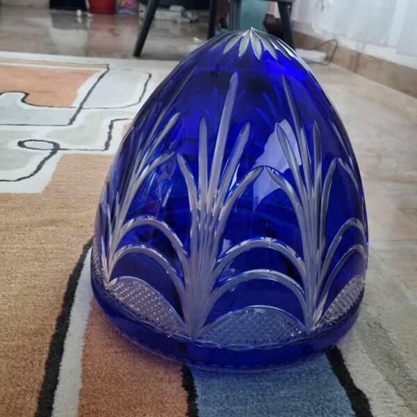 Lampe œuf en cristal St Louis