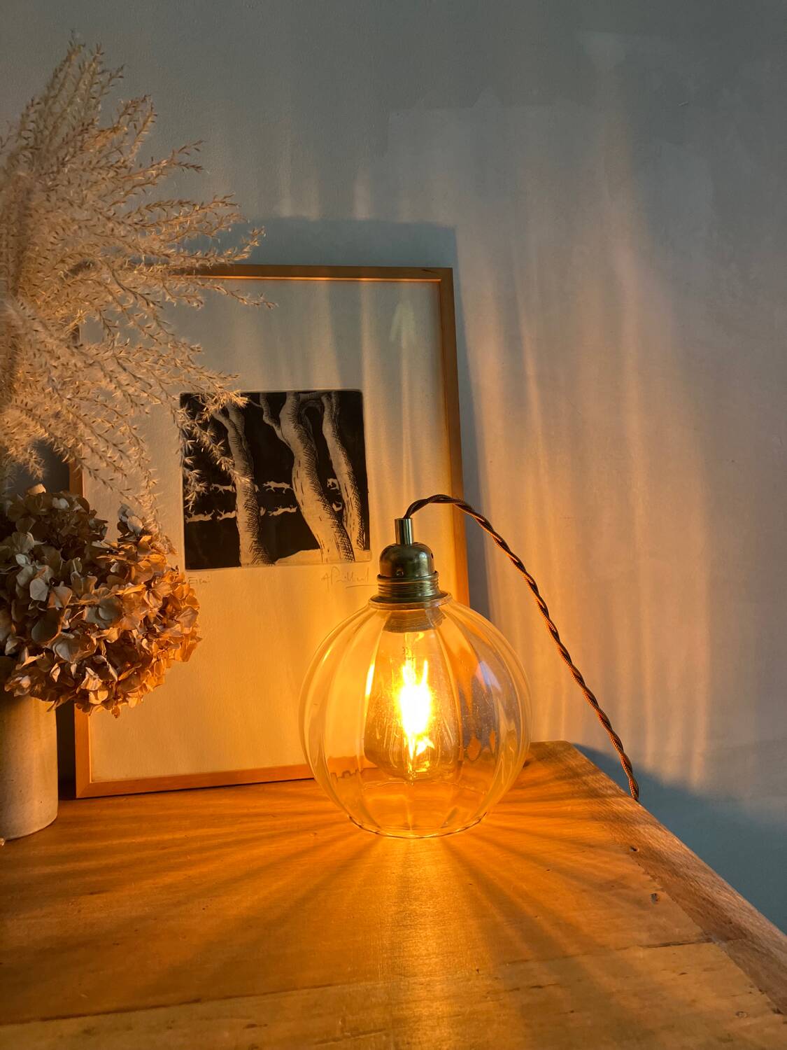 Vintage portable lamp