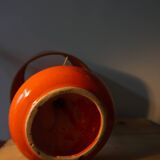 Orange ceramic lamp from the 70s