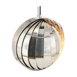 Ceiling lamp moon spiral chrome space age vintage spain 70's