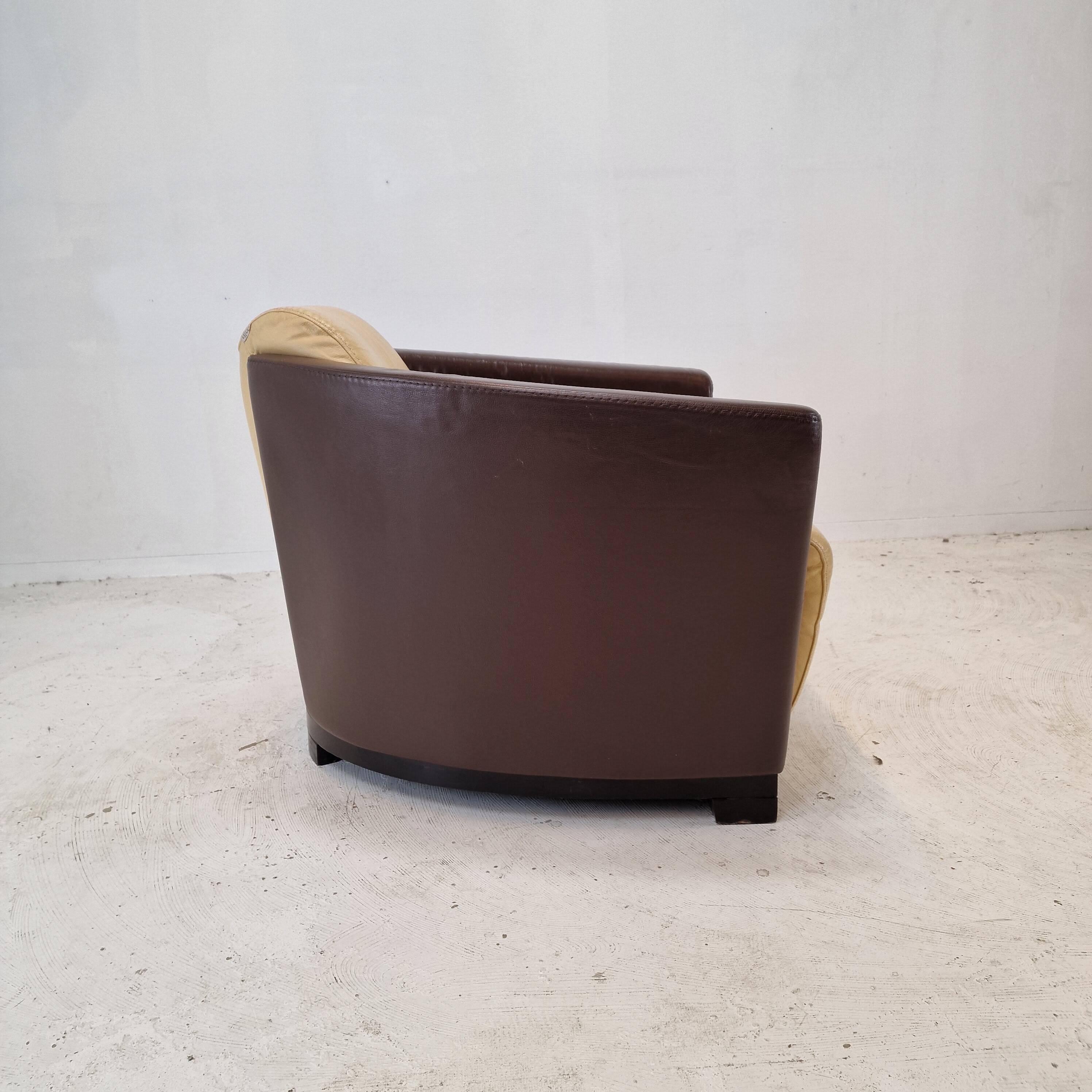 Set of 2 Calia Club or Lounge Chairs, Italy 1980's