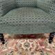 Fauteuil Bergère époque Napoléon III velours vert
