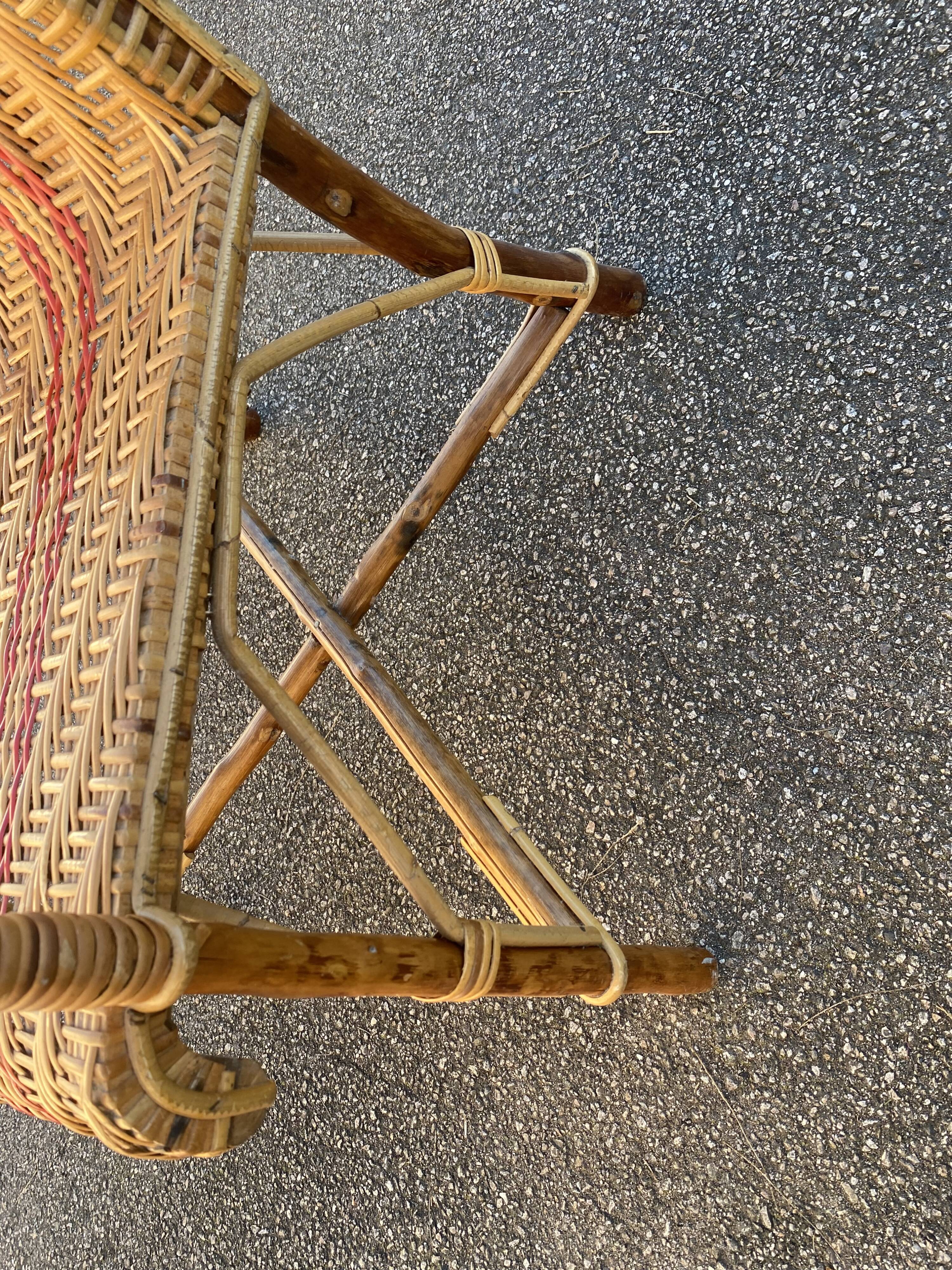 Wicker armchair