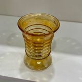 Iridescent Vase from the 60s, slightly amber