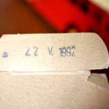 2th century painted sheet metal bus