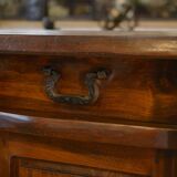 Brutalist sideboard in elm by Aranjou 1950s