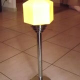 Year 60/70 Chrome and frosted glass lamp