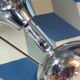 Pair of Lambert Rohrer eye-ball wall lamps