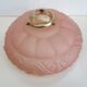 Suspension art deco lampshade pink glass paste