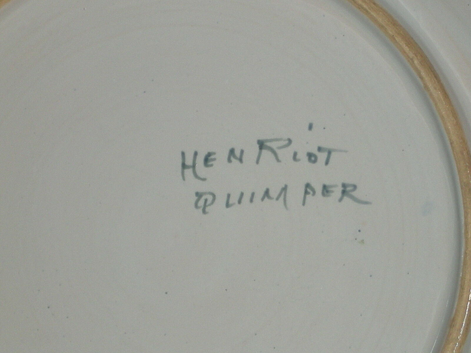Quimper Henriot dishplate