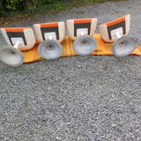 Lot de 4 chaises des années 70