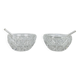 Paire de salerons cristal vintage