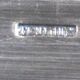 Antique silver-plated serving tray / 60 cm / 45 cm, hallmarks