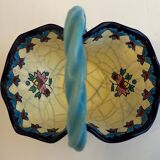 Small Longwy enamel basket