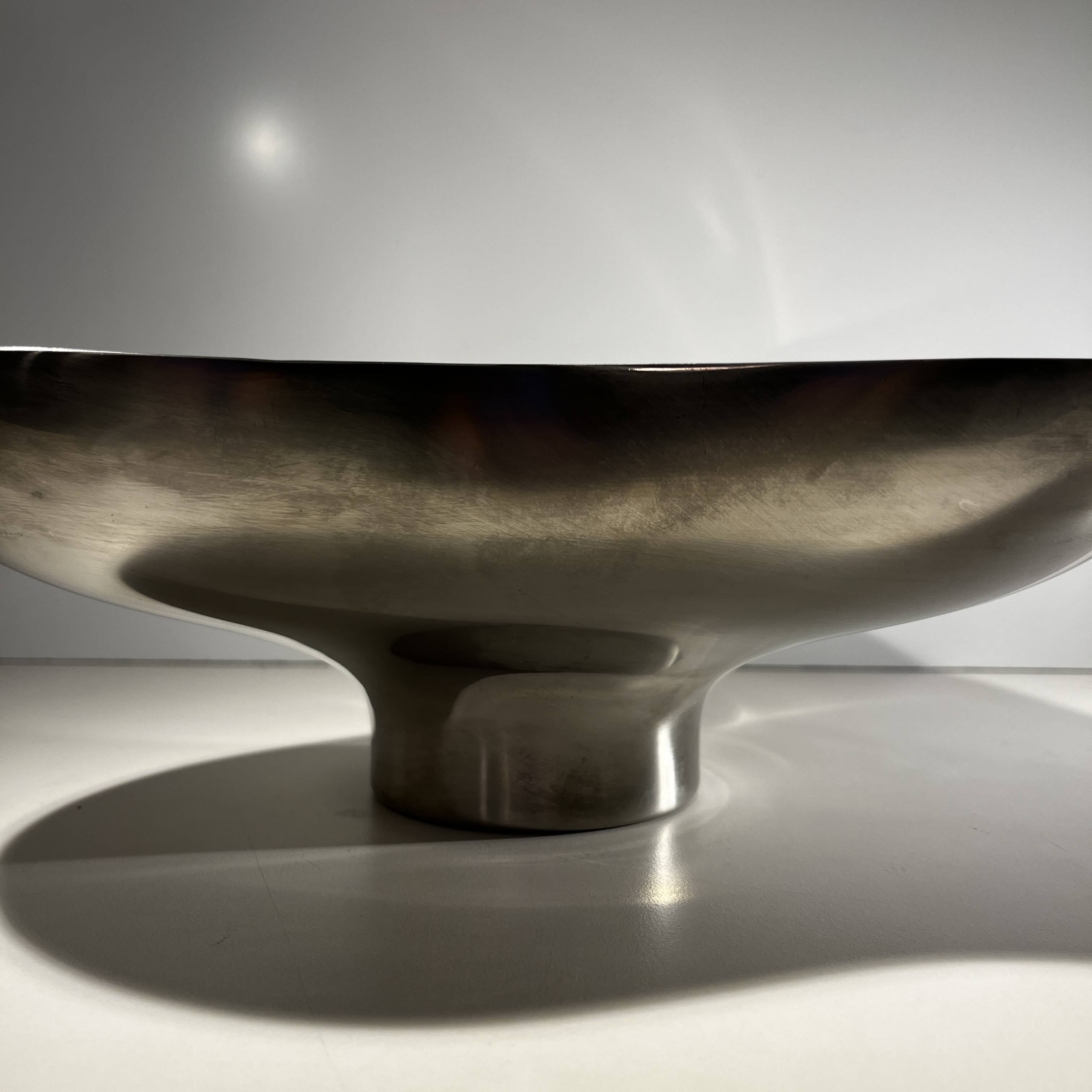 Tripartite dish, stainless steel, Georg Jensen, Denmark 1970s