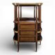19th-century bar in Louis XVI style made of mahogany.