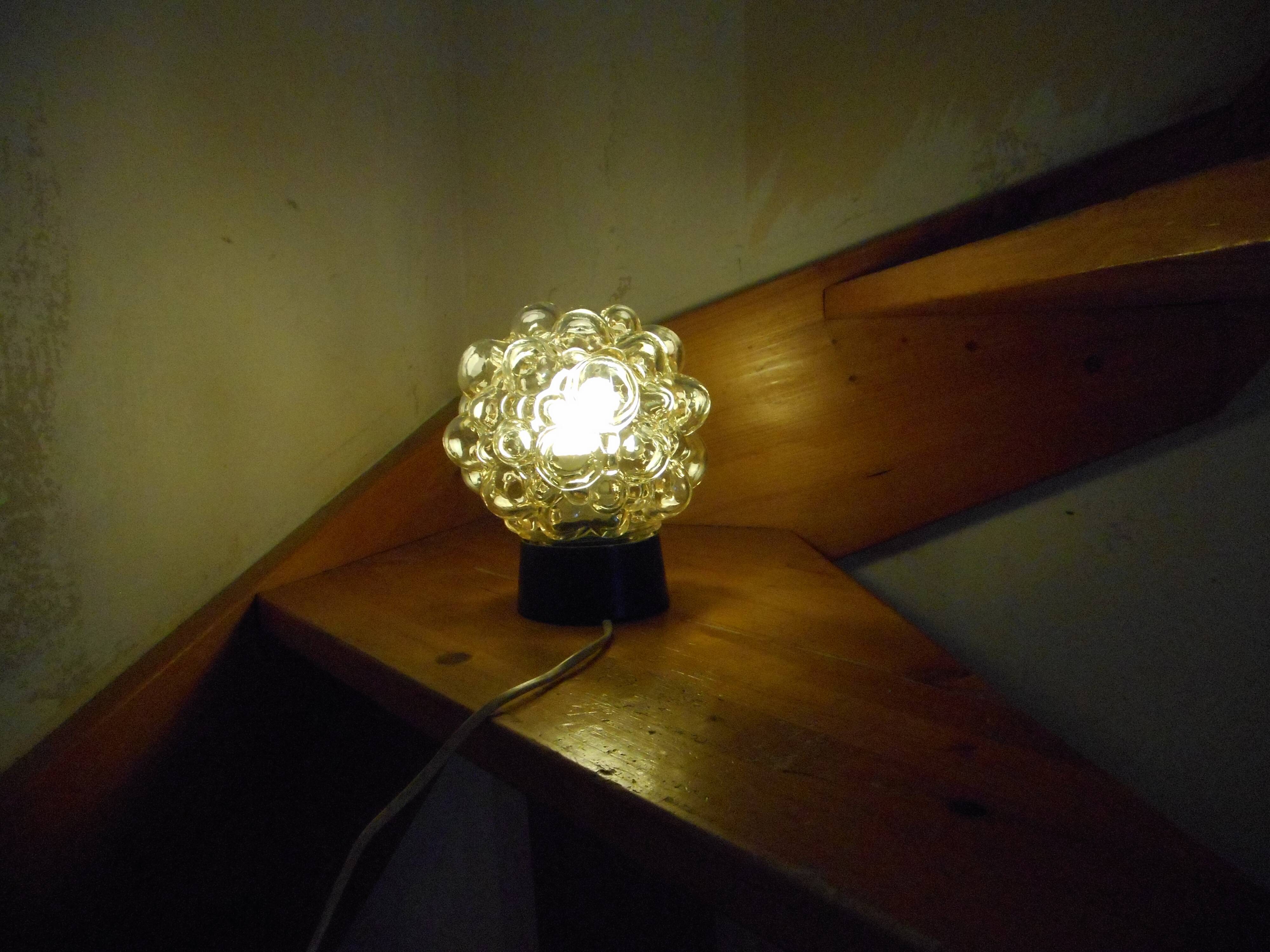 Vintage glass sconce 70s