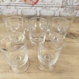 Set of 9 vintage Luminarc wine glasses, transparent Sweden model