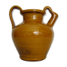 Gargoulette poterie en terre cuite jaune vernissé. année 70 80