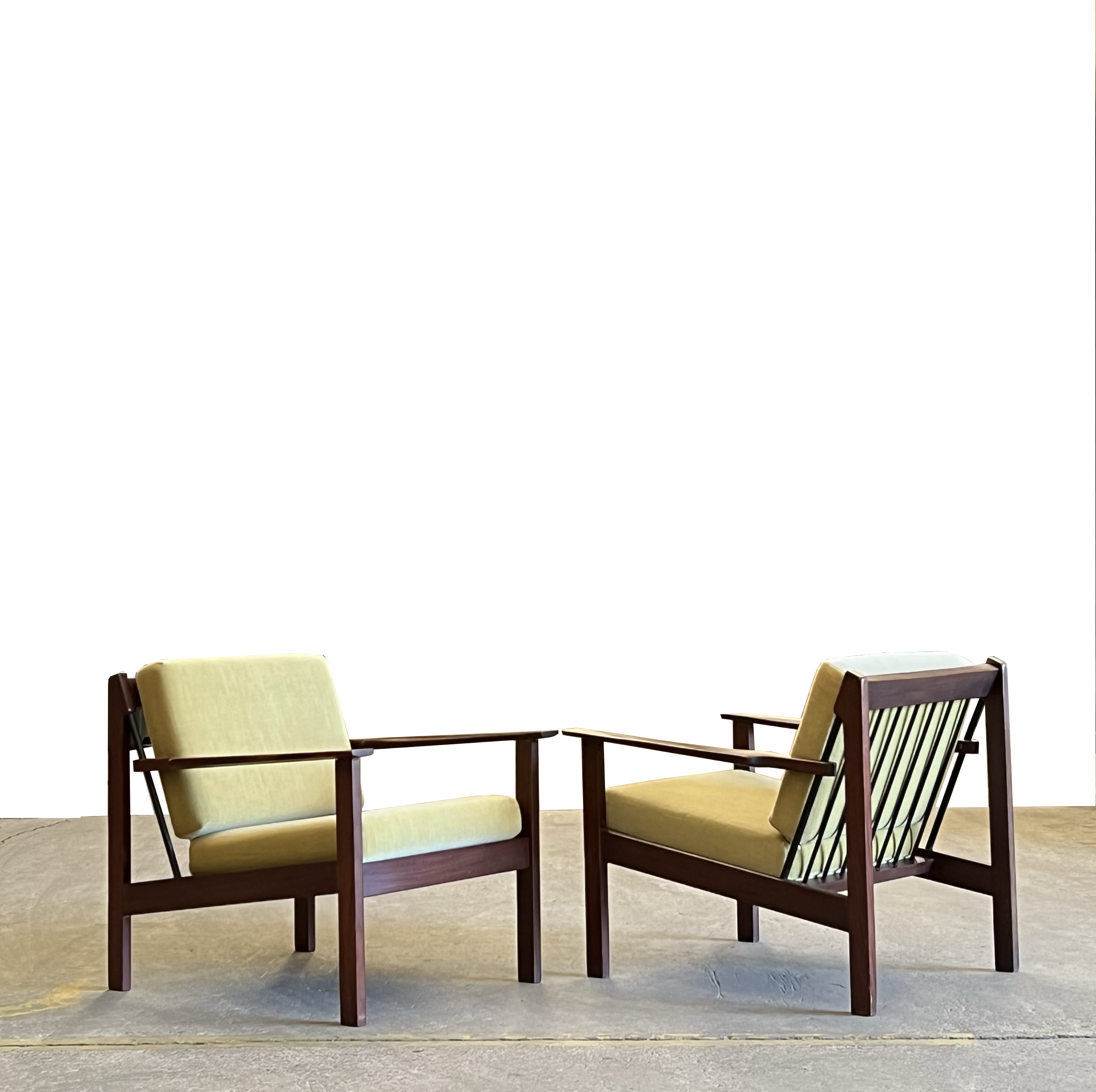 Pair of Scandinavian armchairs