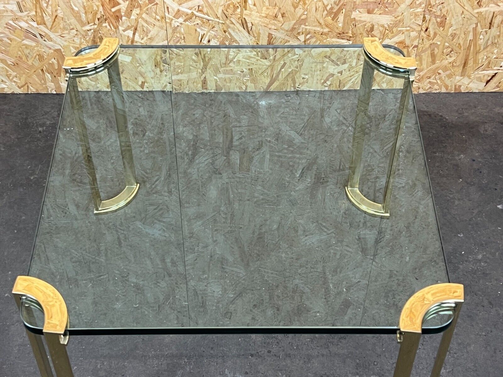 60s 70s brutalist bronze coffee table peter ghyczy coffee table space age design