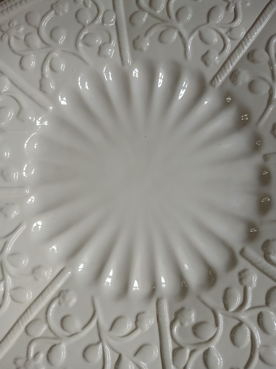 Large antique ceramic dish
